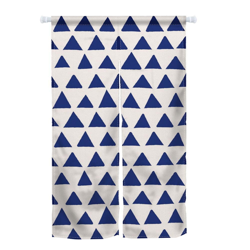 Noren Curtain Doorway - Geometric Japanese Door Curtain Kanagawa Waves
