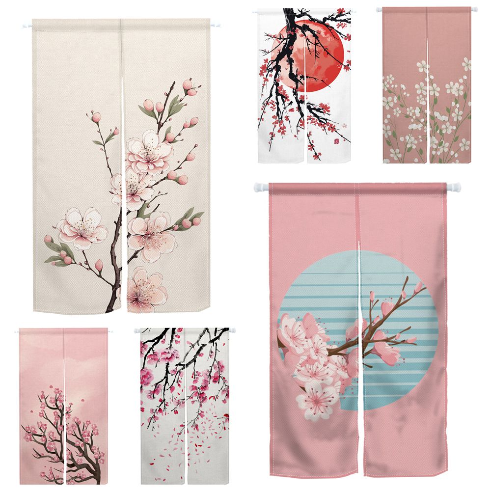 Cherry Blossom Door Curtain Ja - Noren Curtain Doorway review and price