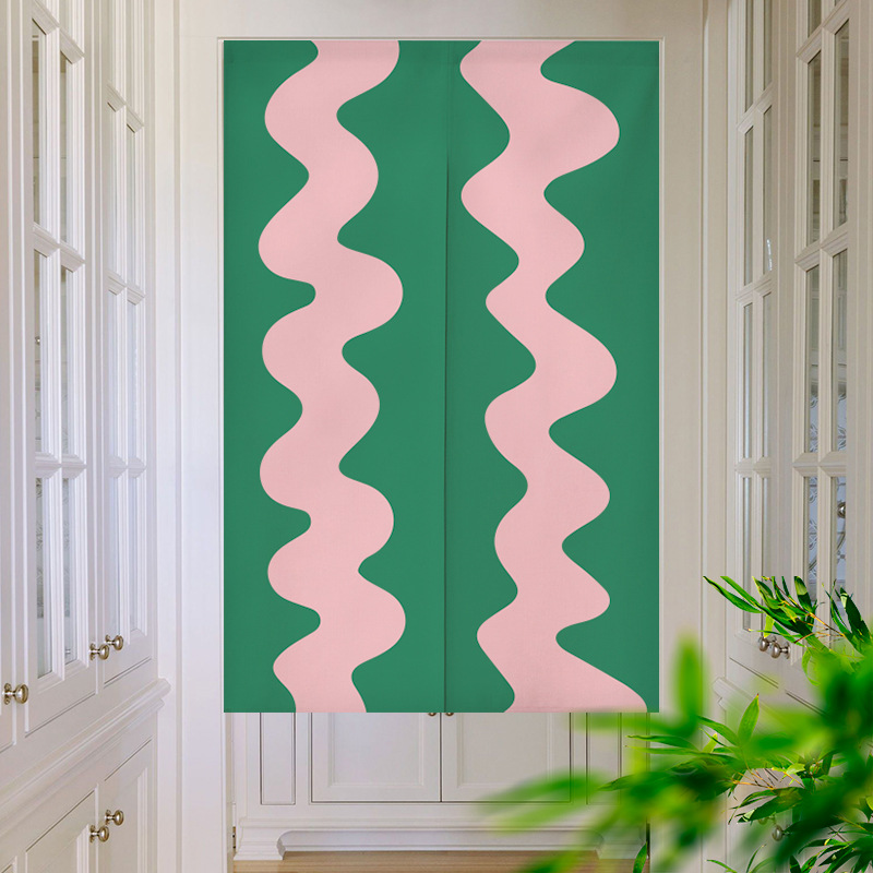 Contrasting color waves changi - Noren Curtain Doorway review and price