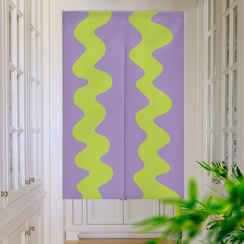 Contrasting color waves changi - Noren Curtain Doorway review and price