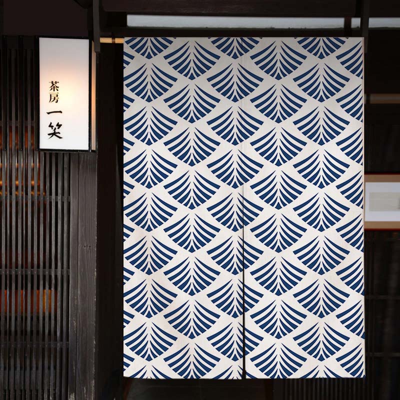 Waves Texture Japanese Noren D - Noren Curtain Doorway review and price