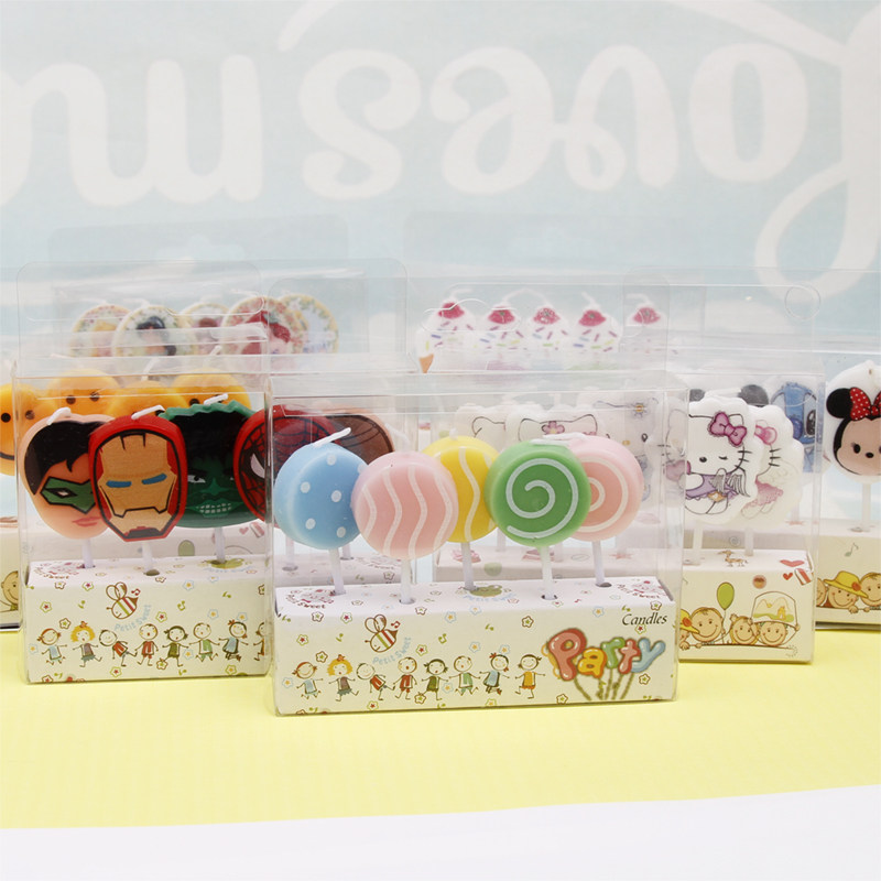 5 candles, creative cake decor - Japanese Candle Wax review and price