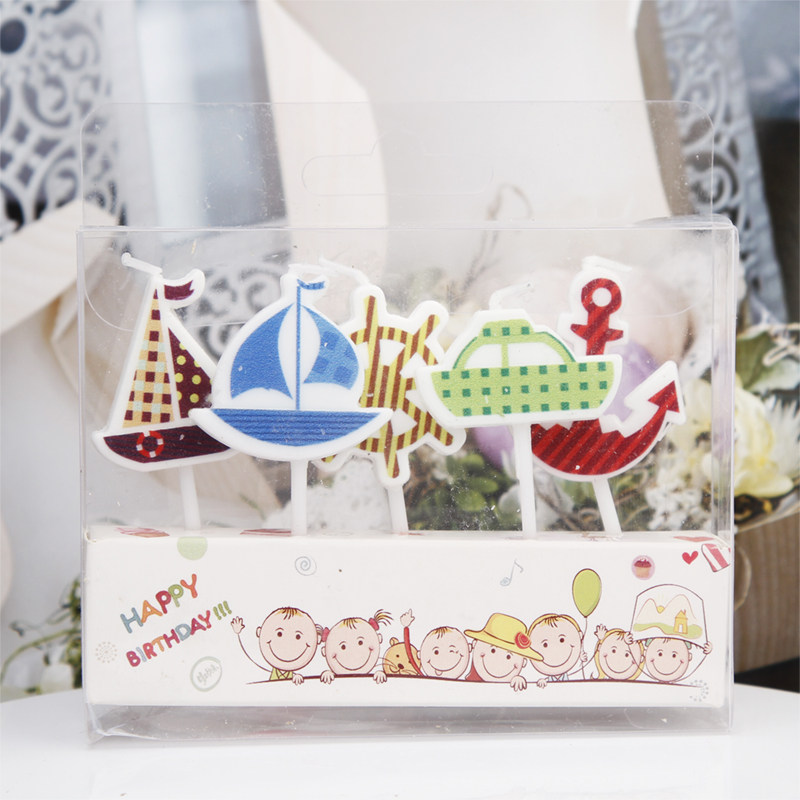 5 candles, creative cake decor - Japanese Candle Wax review and price