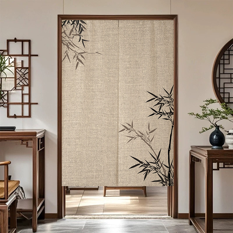 VIKAMA Ink Bamboo Noren Door C - Noren Curtain Doorway review and price