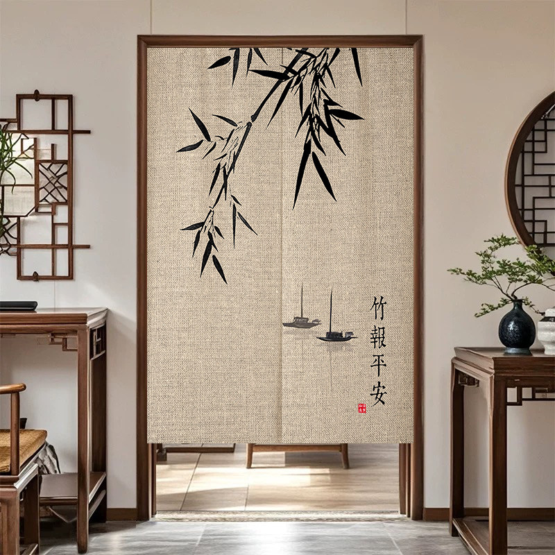 VIKAMA Ink Bamboo Noren Door C - Noren Curtain Doorway review and price