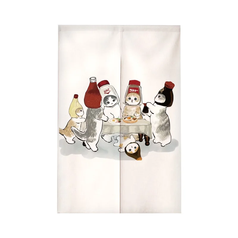 Funny Cat Japanese Door Curtai - Noren Curtain Doorway review and price