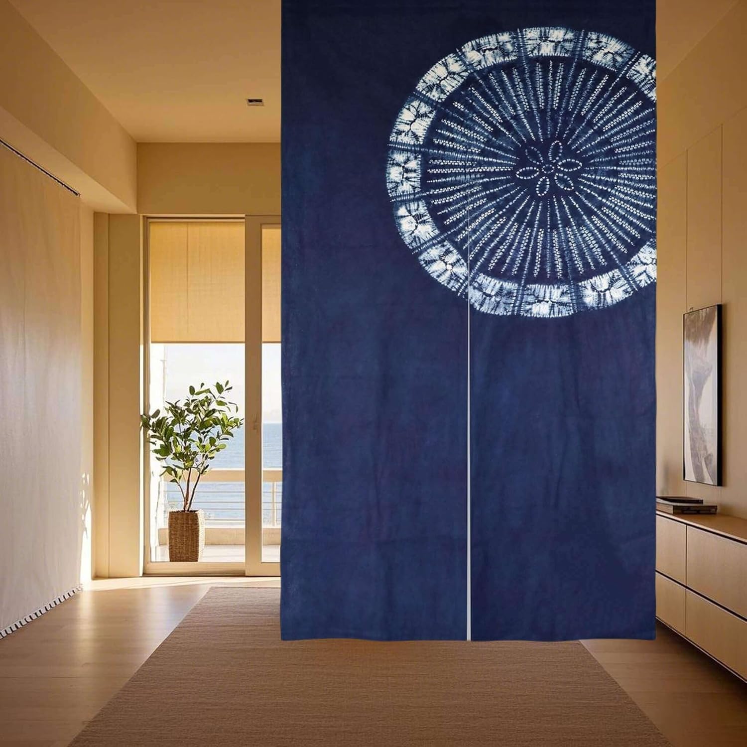Hand Dyed Japanese  Curtain/Sh - Shibori Tie Dye review and price