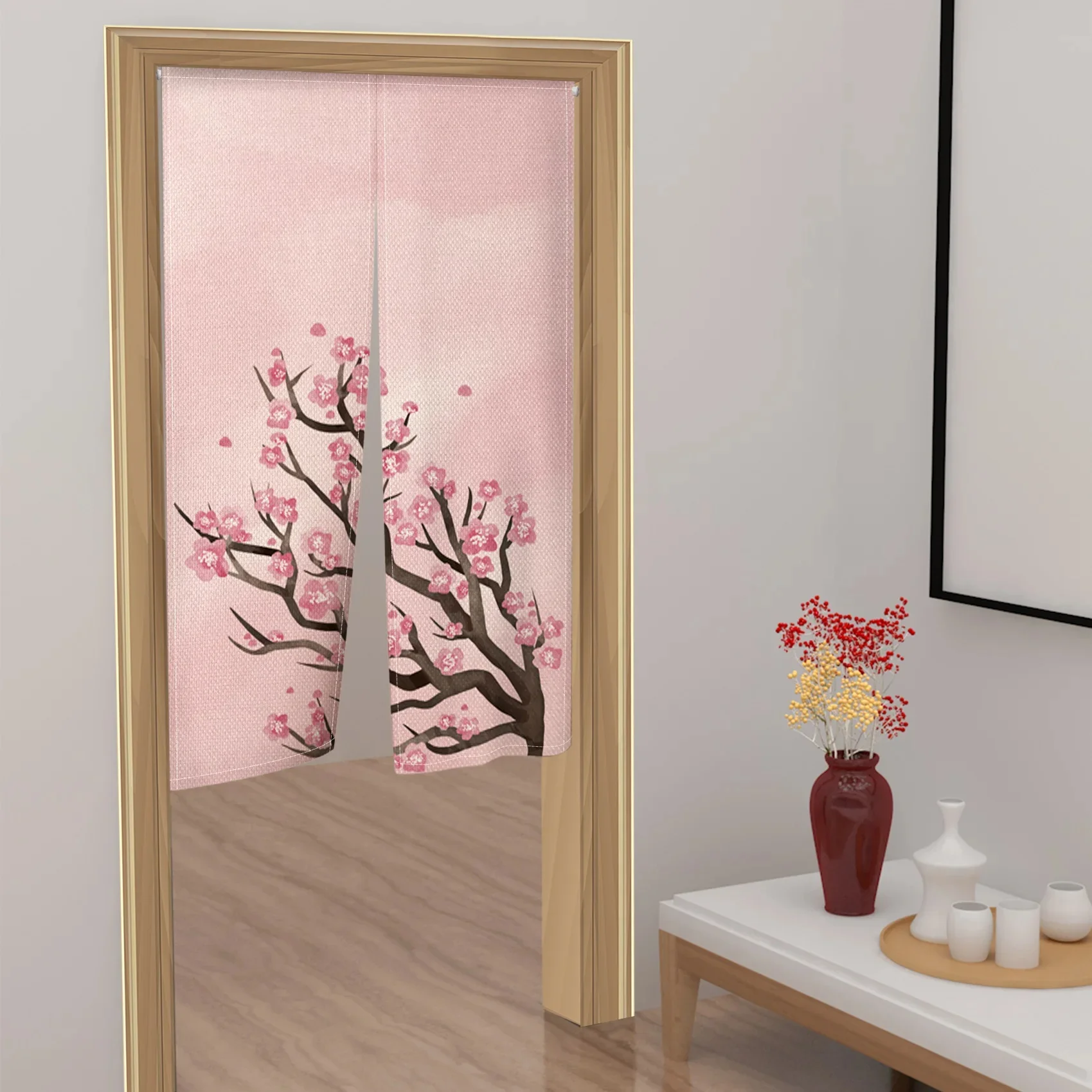 Cherry Blossom Door Curtain Ja - Noren Curtain Doorway review and price