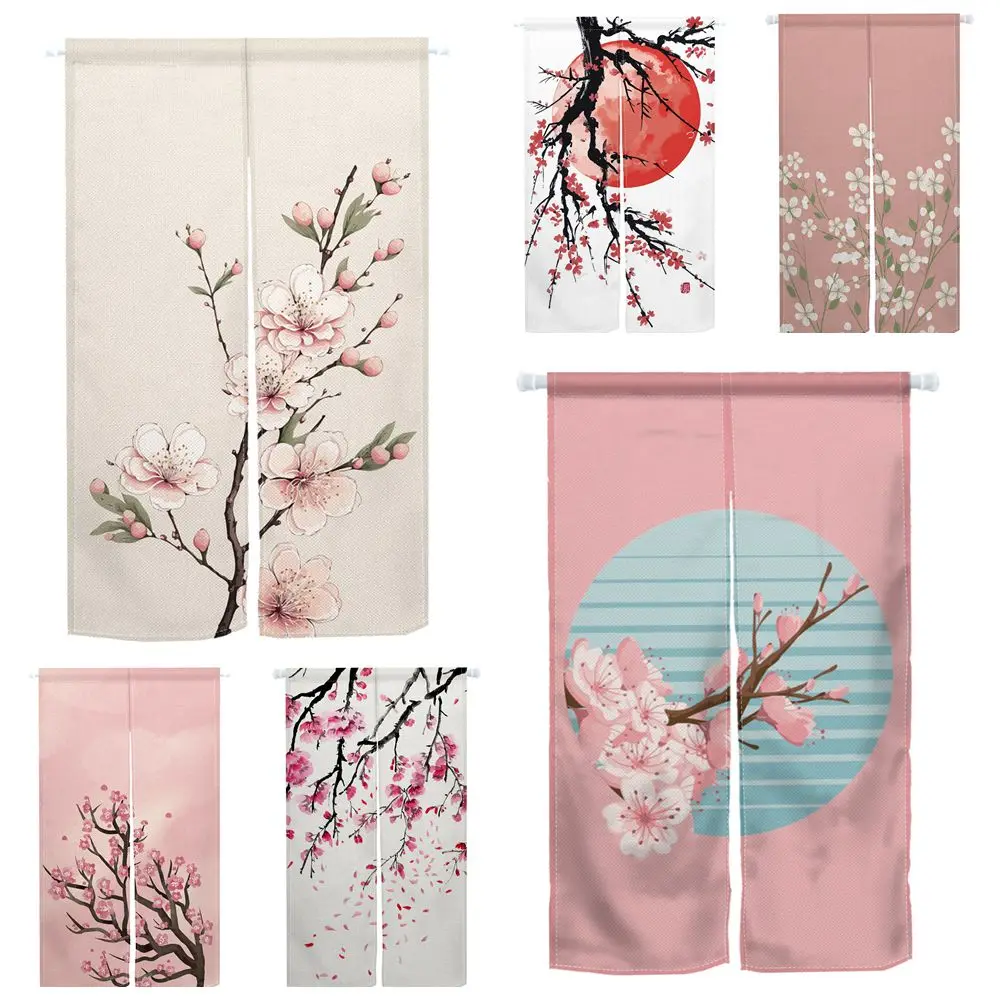 Cherry Blossom Door Curtain Ja - Noren Curtain Doorway review and price