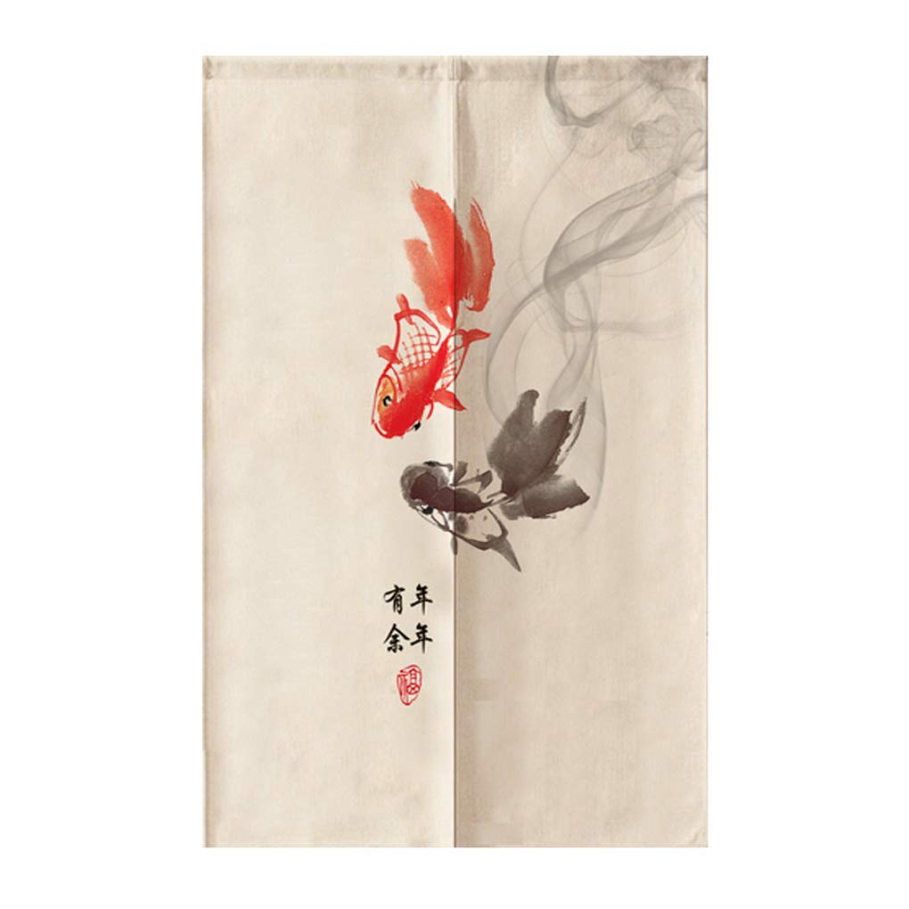 Ancient Character Fish Japanes - Noren Curtain Doorway review and price